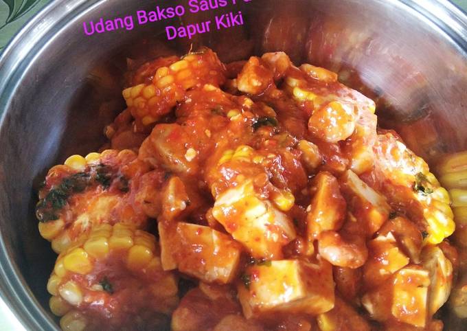 Resep Udang Bakso Saus Padang Oleh Erlina Carlos Dapur Kiki Cookpad