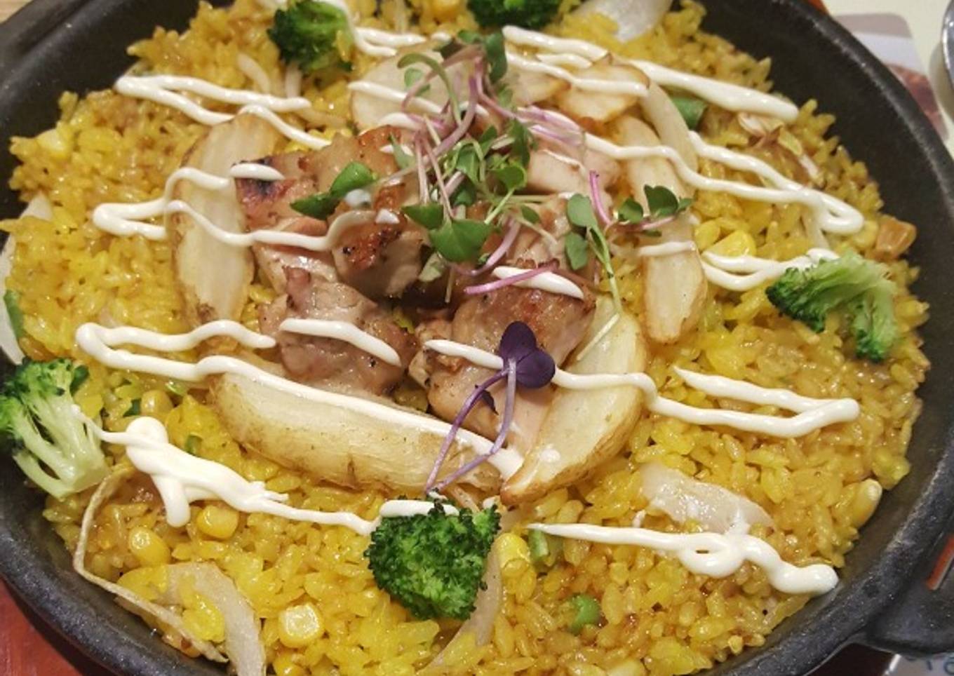 Chicken curry rice