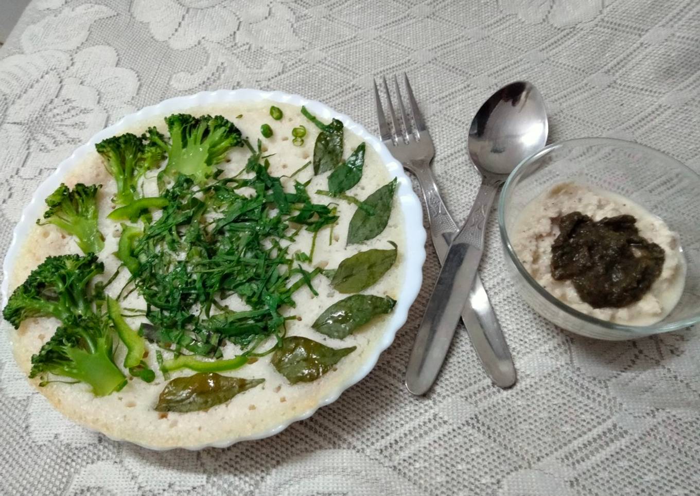 Garden fresh healthy uttapam