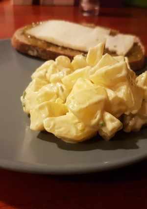 Une photo de Salade piémontaise végétarienne rapide