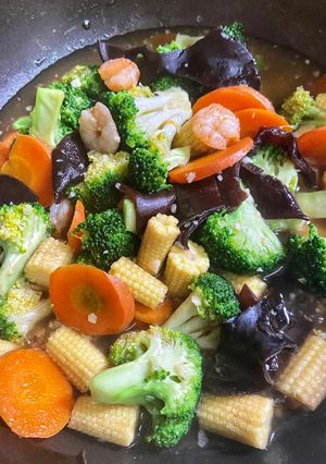 Foto resep Capcay Brokoli Jamur Kuping