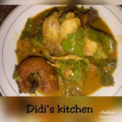 A picture of Ofe oha (oha soup).