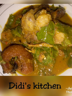 A picture of Ofe oha (oha soup).