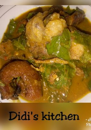A picture of Ofe oha (oha soup).