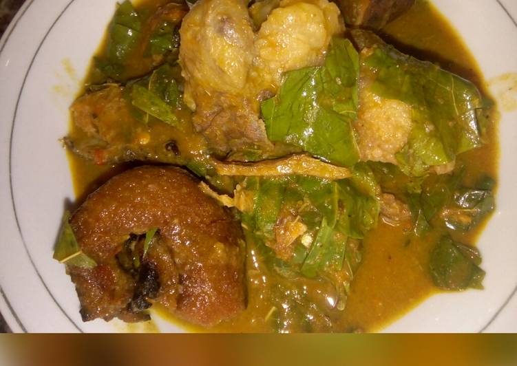 Recipe of Perfect Ofe oha (oha soup)