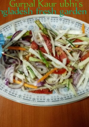 A picture of Bangladesh fresh garden salad 🥗.