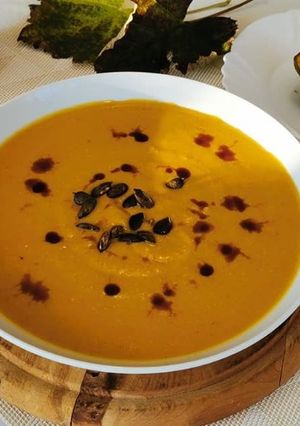 Sütőtök krémleves recept fotója