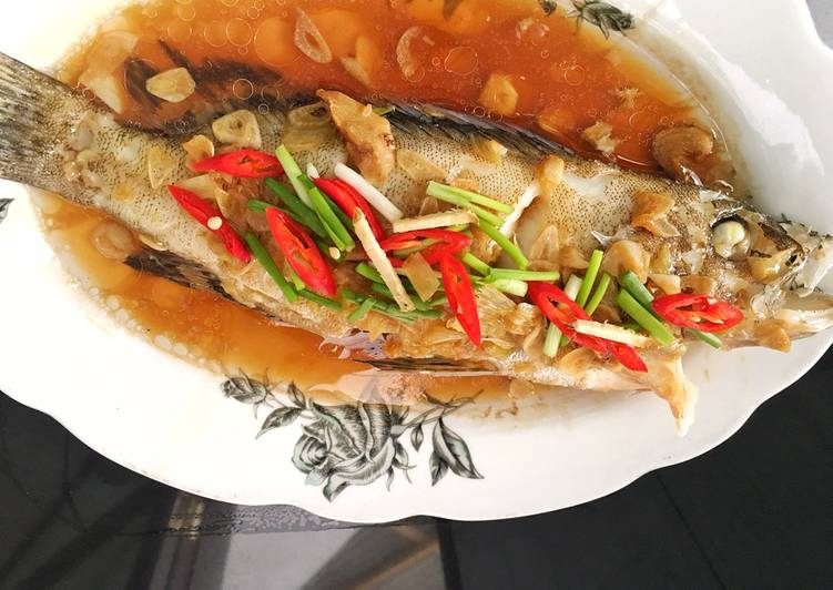 Resep Steam ikan kerapu Lezat