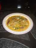 Sopa de plátano con hogao