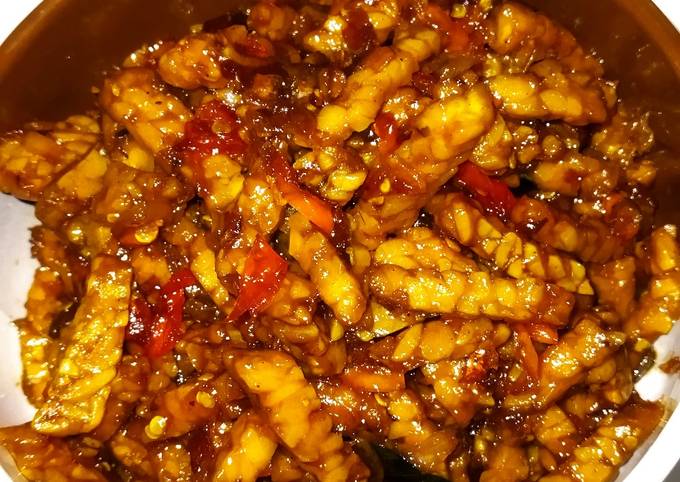 Cara bikin Orek tempe basah pedas manis Cara bikin Orek tempe basah pedas manis