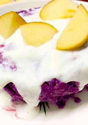 Hình của món Bánh Eatclean khoai lang tím sữa chua yến mạch 😂.