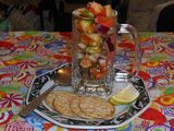 Cóctel de camarones o surimi