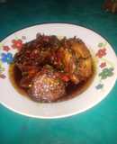 Ikan pari asap sambal kecap (tanpa mecin dan penyedap)