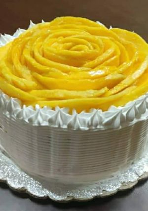A picture of Mango cake.