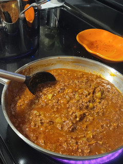 A picture of Italian bolognese.