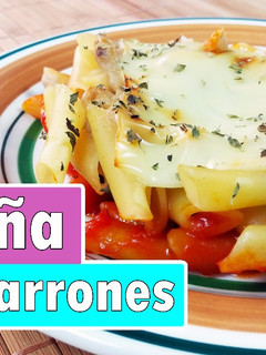 Una foto de Lasaña de macarrones