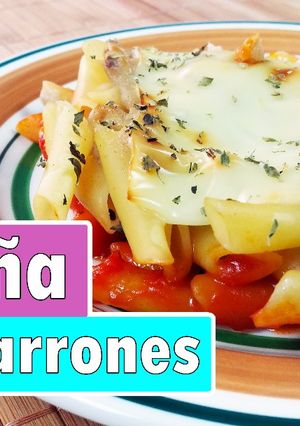 Una foto de Lasaña de macarrones