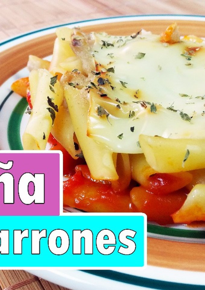 Una foto de Lasaña de macarrones