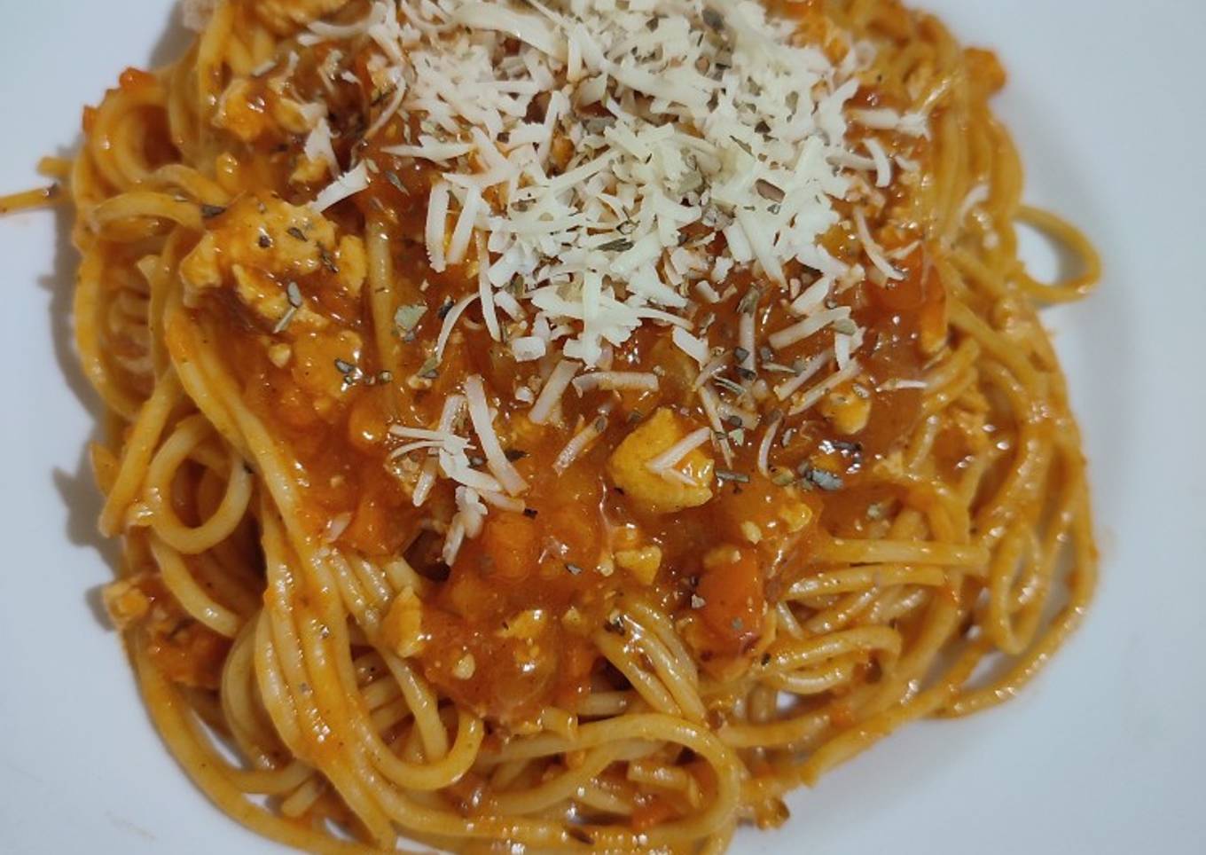 Spaghetti Bolognesse Ayam