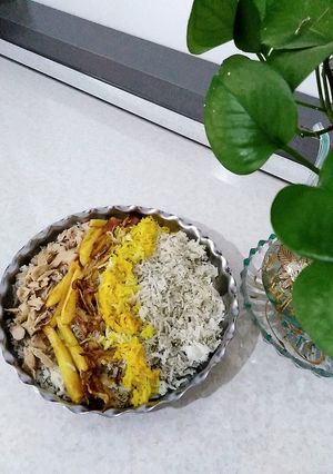 عکسی از دستور ❤️کته با خوراک تن ماهی❤️