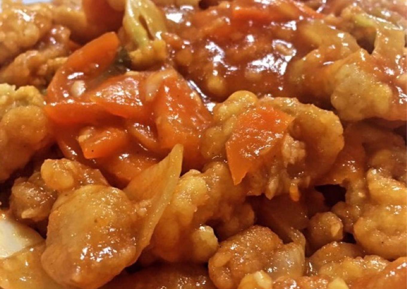 Koloke Ayam Asam Manis