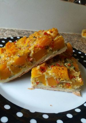 Una foto de Tarta de zapallo calabacín