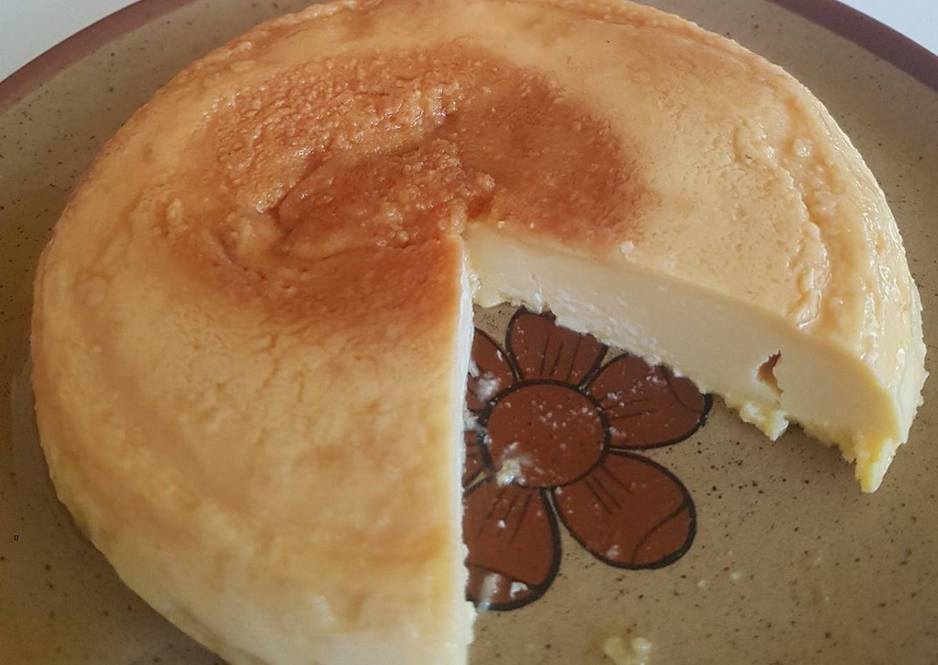 Flan de queso en microondas
