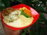 Spicy chicken with cream cheese sauce