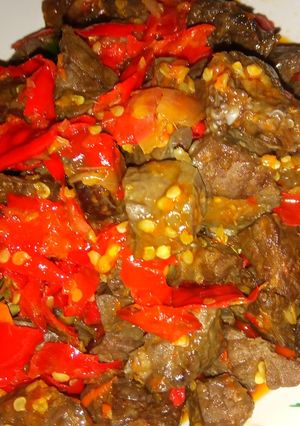Foto resep Paru balado