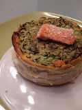 Tortino di farro al salmone