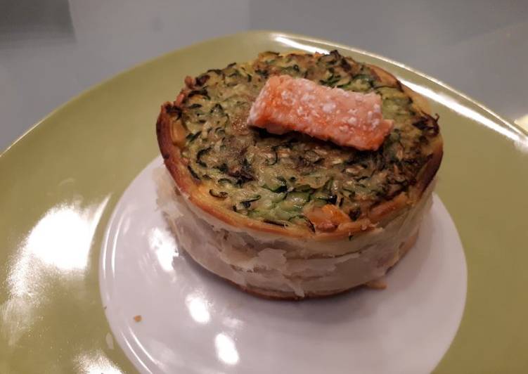 Tortino di farro al salmone