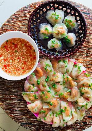 A picture of Bánh Bột Lọc with Shrimp 🦐.