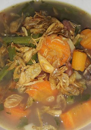 Foto resep Soup iga kacang merah...