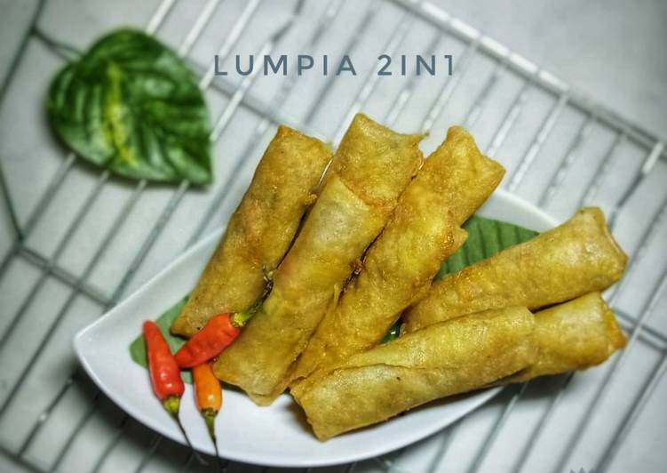komposisi membuat Lumpia 2 in 1 yang selera bertambah