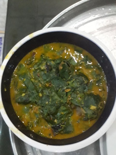 A picture of Oha soup.