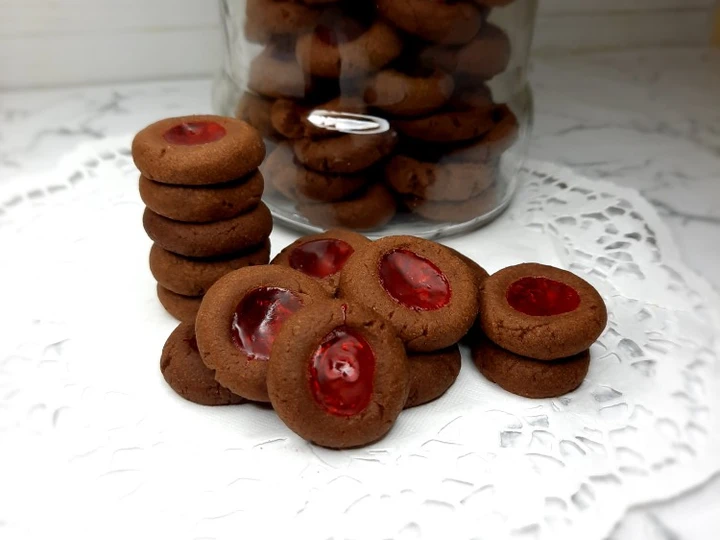 Recipe Chocolate strawberry thumbprint cookies the Awesome  Perfect