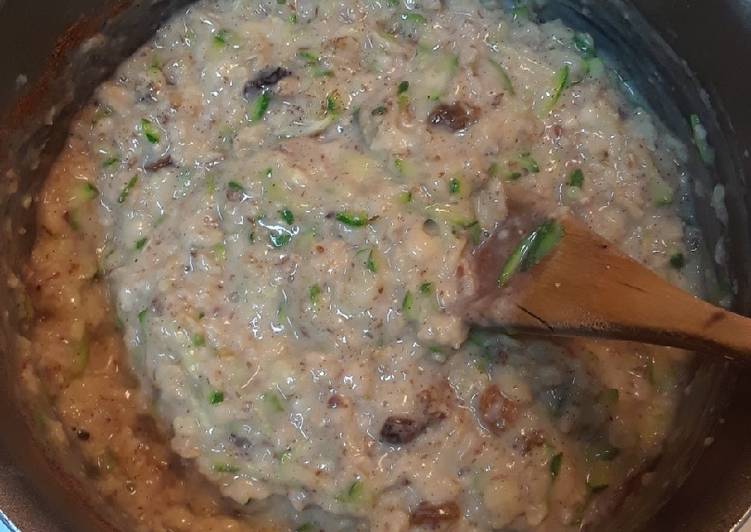 Recipe of Quick Zucchini Oatmeal (Zoats)