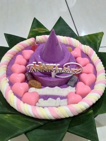 Cara Gampang Membuat Resep Puding tumpeng mini ubi ungu sederhana yang Lezat Sekali Anti Ribet, Bisa Manjain Lidah