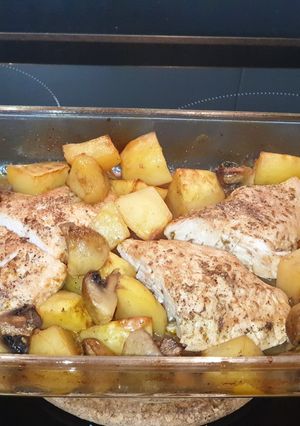 Una foto de Pechugas de pavo al horno