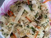 A picture of măng tươi xào gà