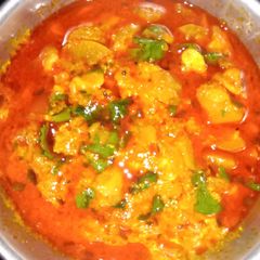 A picture of Tukdowali tinde (apple gourd) ki sabzi.