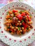 Ensalada de garbanzos y pulpitos