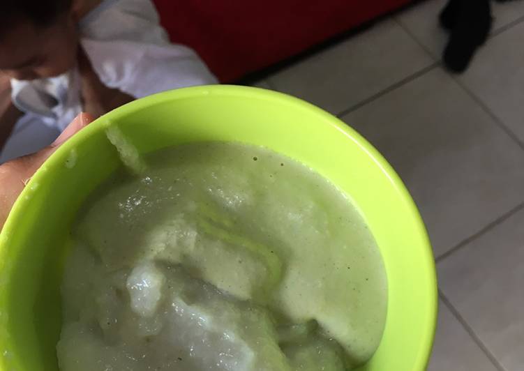 Resep Bubur Brokoli Ayam Tahu Mpasi 4 bintang 6+ Anti Gagal