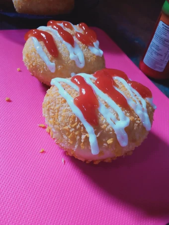 Langkah Mudah untuk Menyiapkan Resep Donat crispy (donsis/pizza/) yang Bisa Manjain Lidah Anti Ribet, Bisa Manjain Lidah