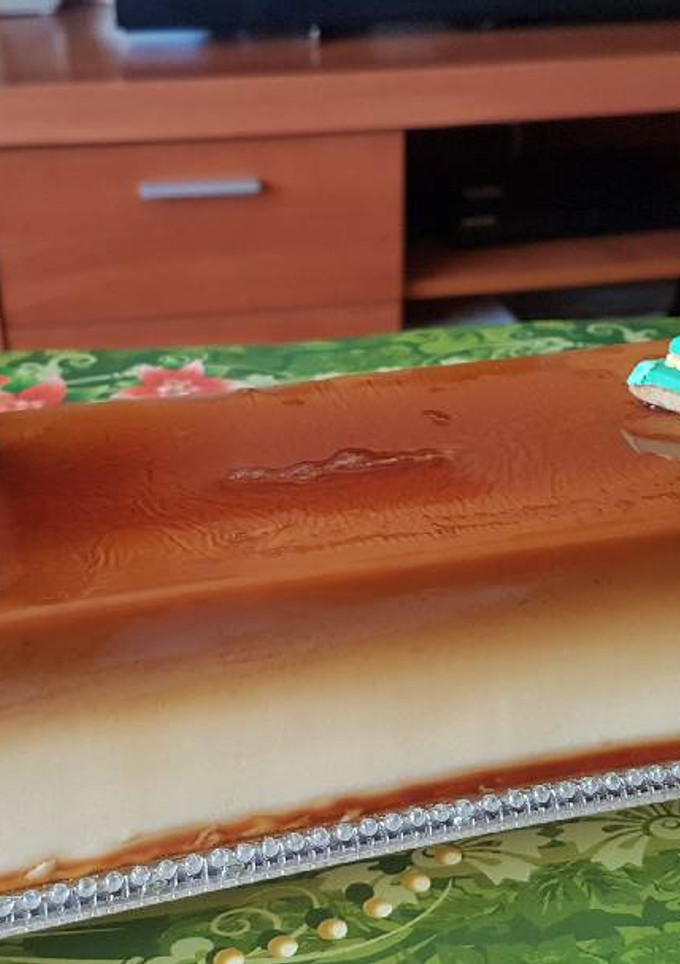 Una foto de Flan de queso al caramelo en Thermomix