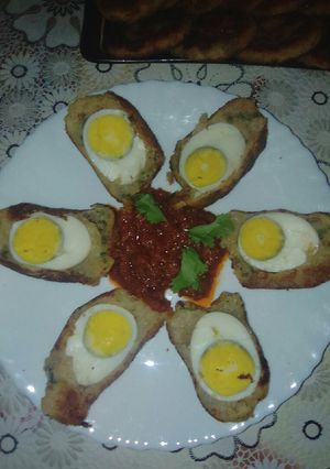 صورة لوصفة طاجين البطاطا بالبيض