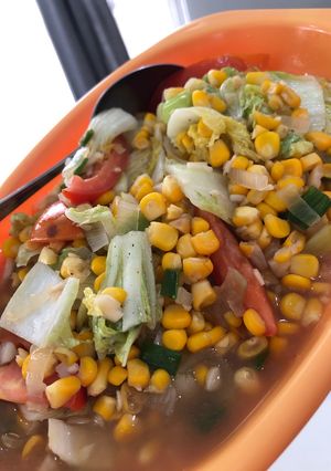 Foto resep Tumis sawi putih & jagung manis
