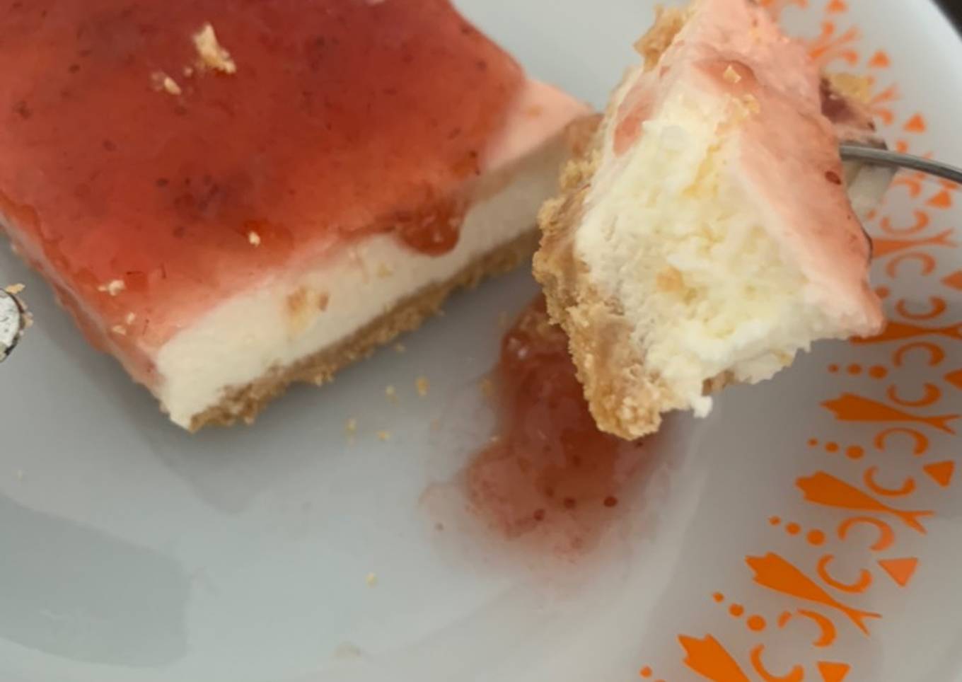 Tarta de queso sin queso