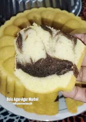Foto resep 13. Bolu Agar-Agar Marbel