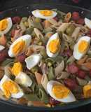 Ensalada templada de pasta